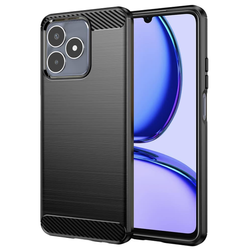 Techsuit Carbon Silicone - θήκη για Realme C53 - Μαύρο