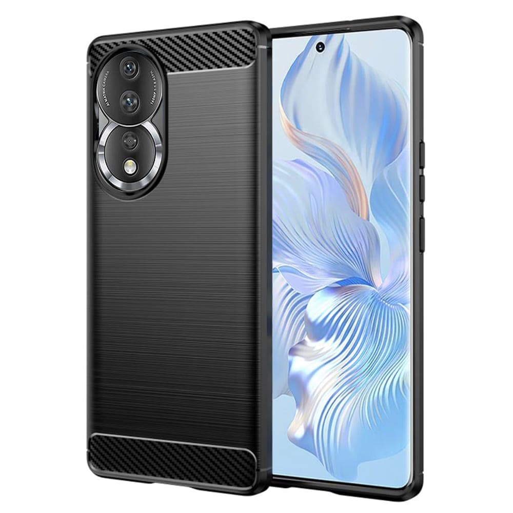 Techsuit Carbon Silicone - Honor 90 / 80 - Μαύρο