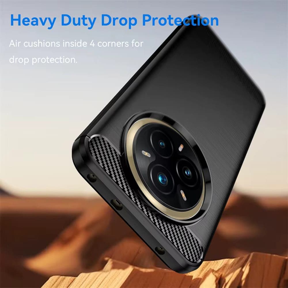 Techsuit Carbon Silicone - θήκη για Realme 14 Pro+ - Μαύρο 2