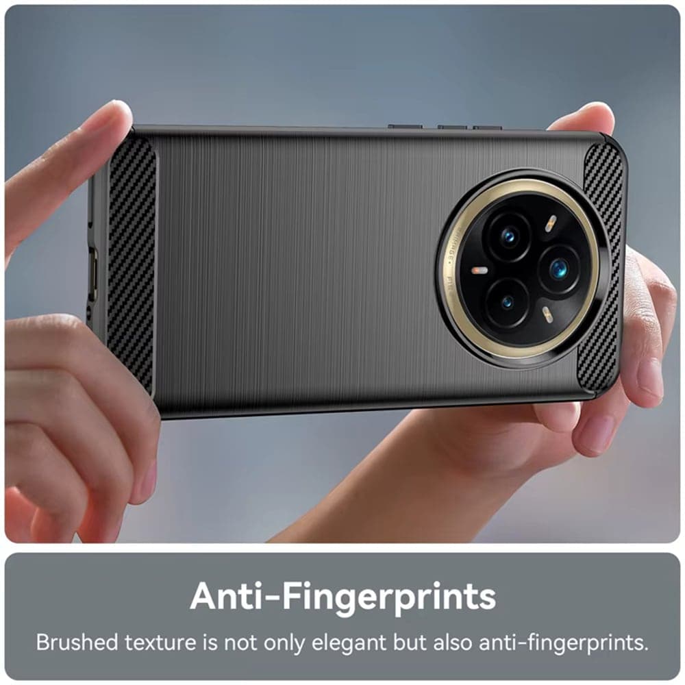 Techsuit Carbon Silicone - θήκη για Realme 14 Pro+ - Μαύρο 3