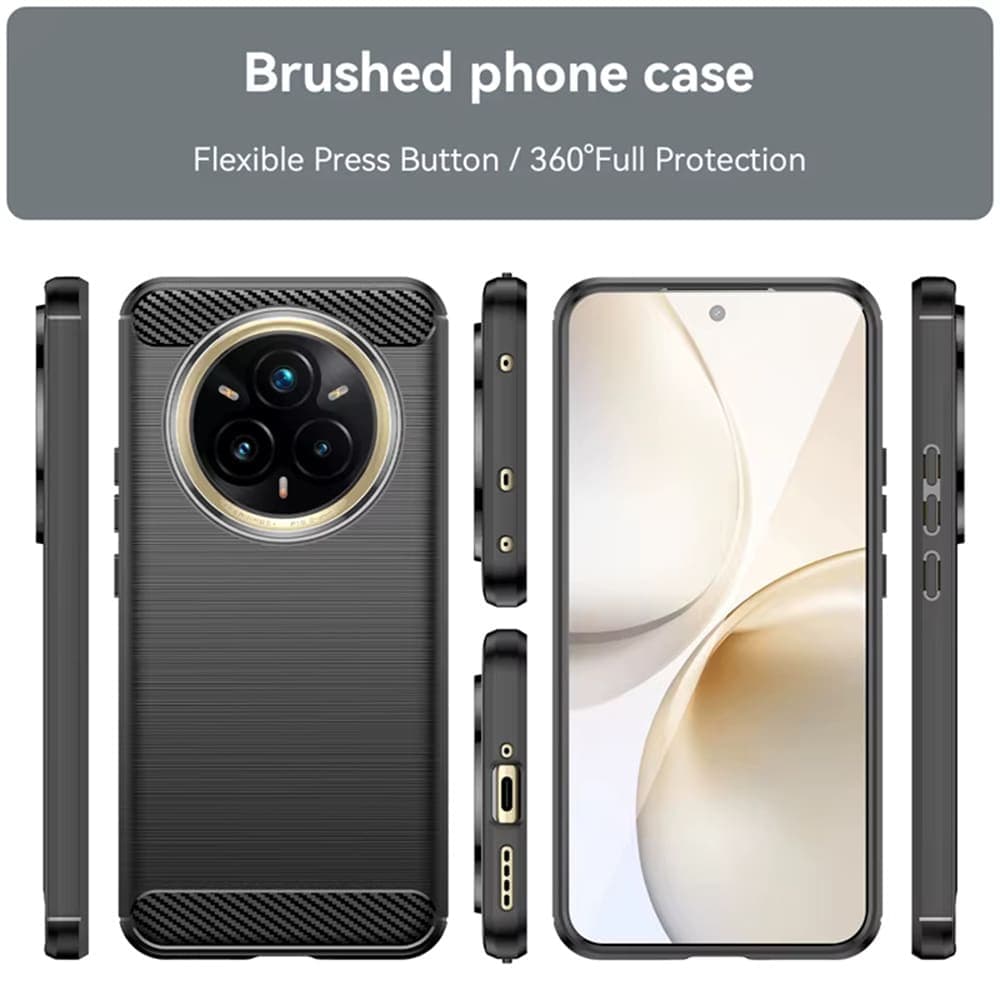 Techsuit Carbon Silicone - θήκη για Realme 14 Pro+ - Μαύρο 6