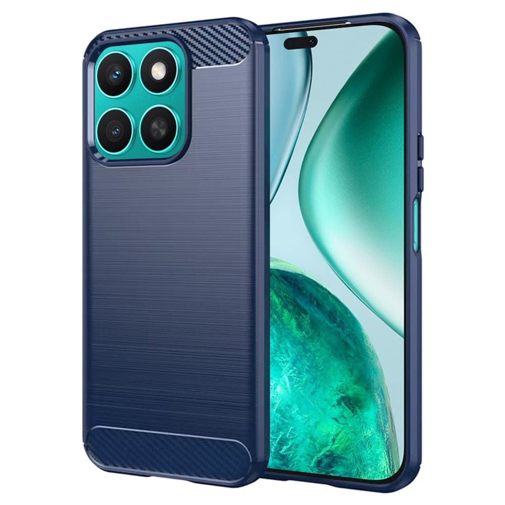 Techsuit Carbon Silicone - θήκη για Honor X8c - Μπλε