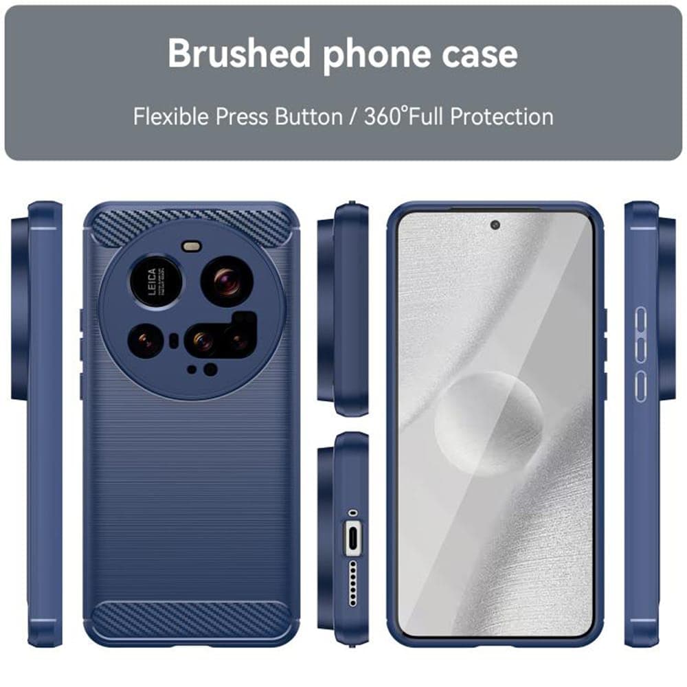 Techsuit Carbon Silicone - θήκη για Xiaomi 15 Ultra - Μπλε 5