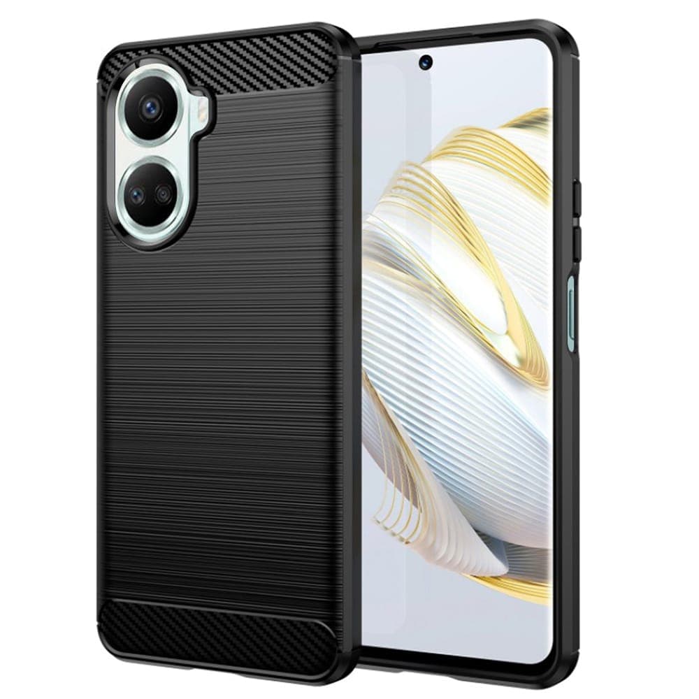 Techsuit Carbon Silicone - θήκη για Huawei nova 10 SE - Μαύρο