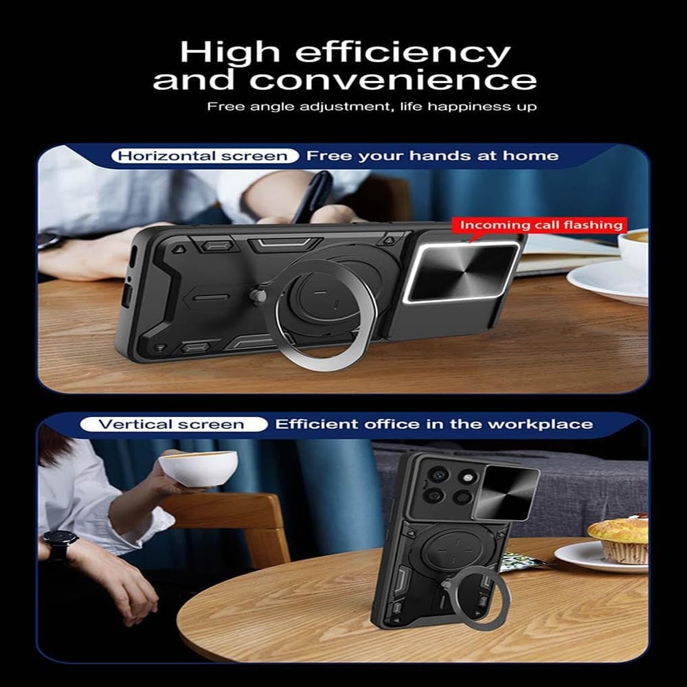 Techsuit CamGuard Pro - θήκη για Honor X8c - Κόκκινο 5