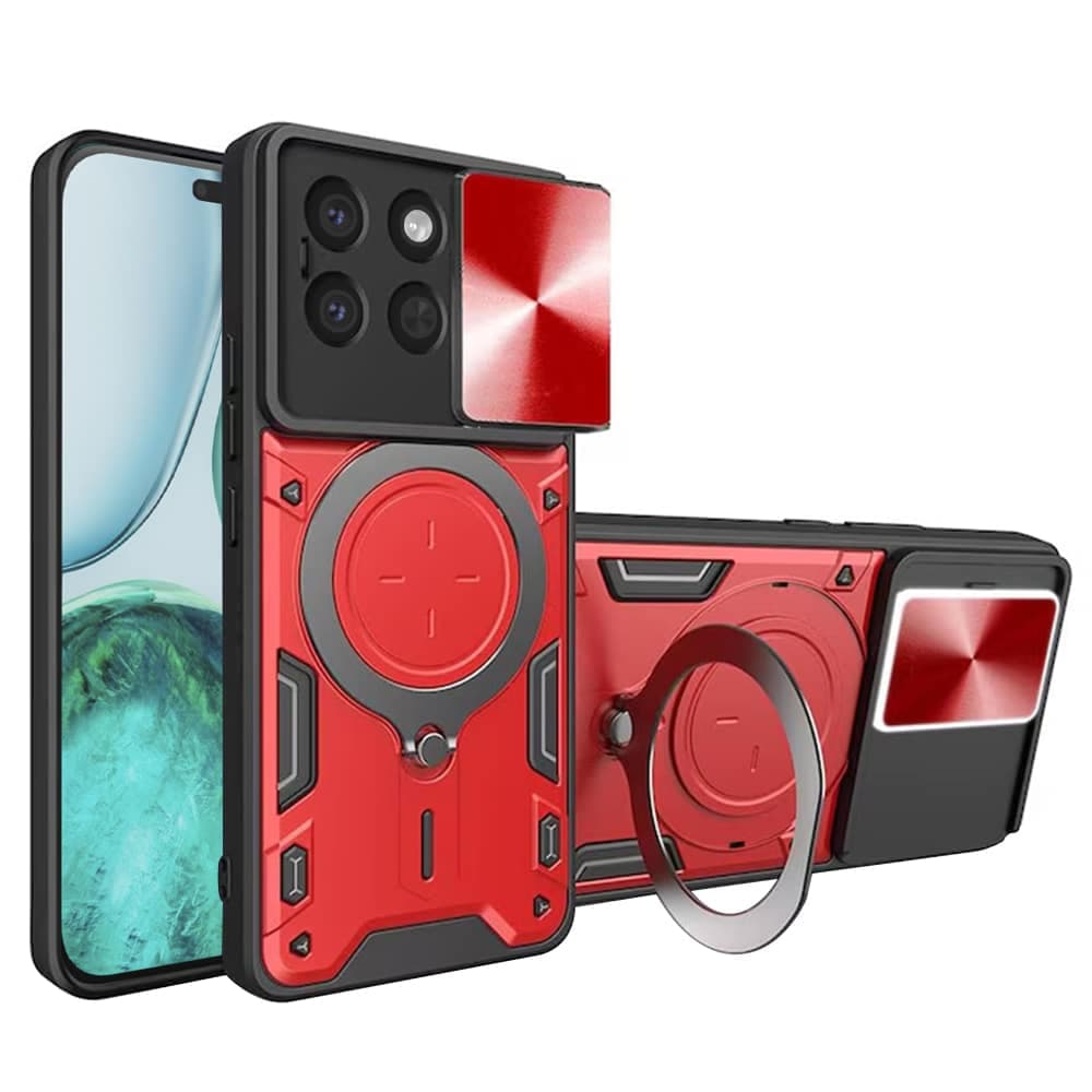 Techsuit CamGuard Pro - θήκη για Honor X8c - Κόκκινο