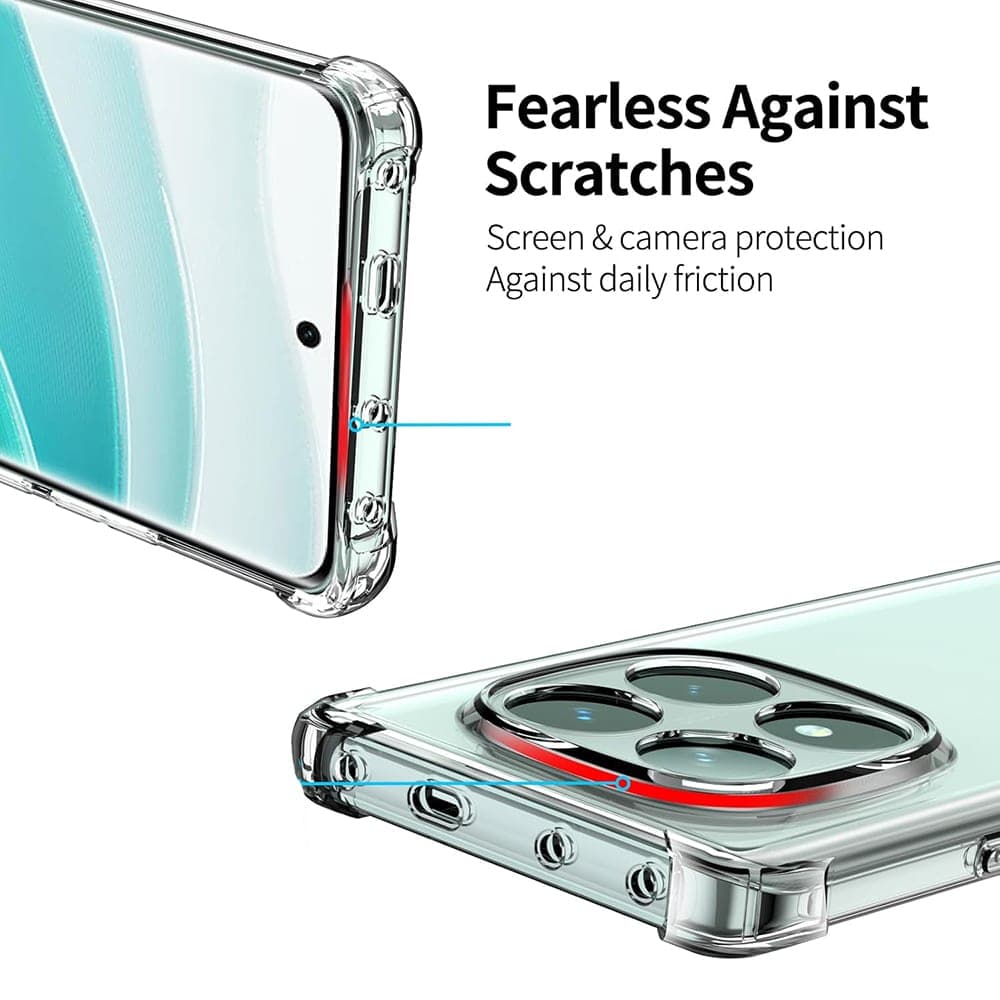Techsuit Shockproof Clear Silicone - θήκη για Xiaomi Poco F7 Pro - Διάφανο 4