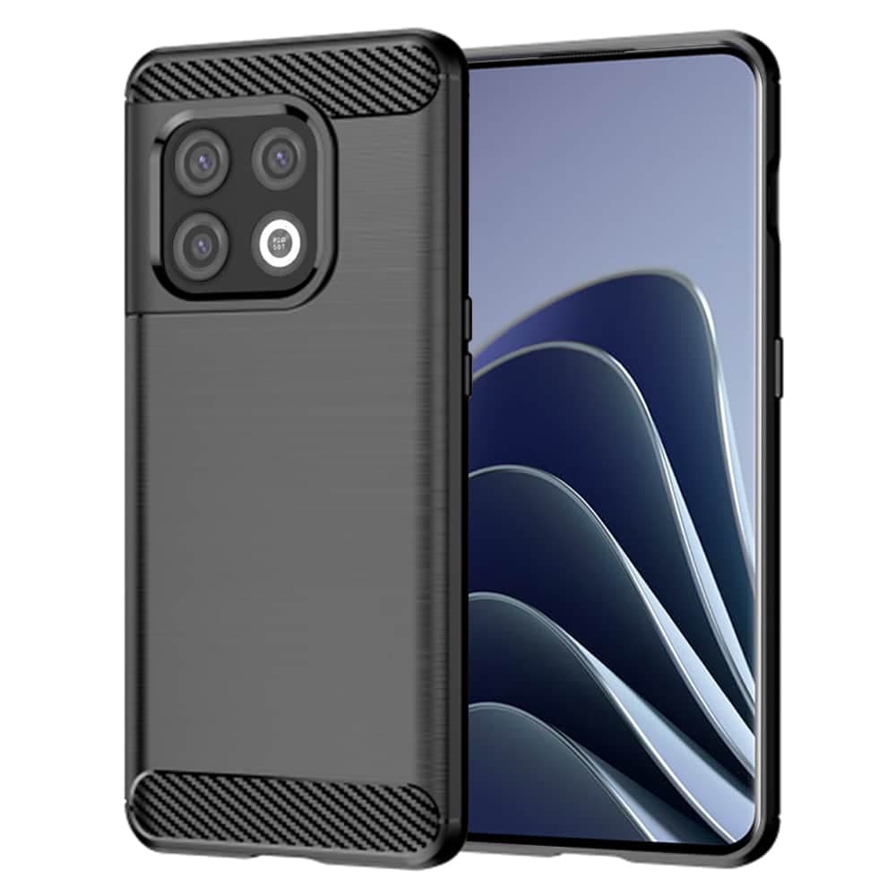 Techsuit Carbon Silicone - θήκη για Oneplus 10 Pro - Μαύρο