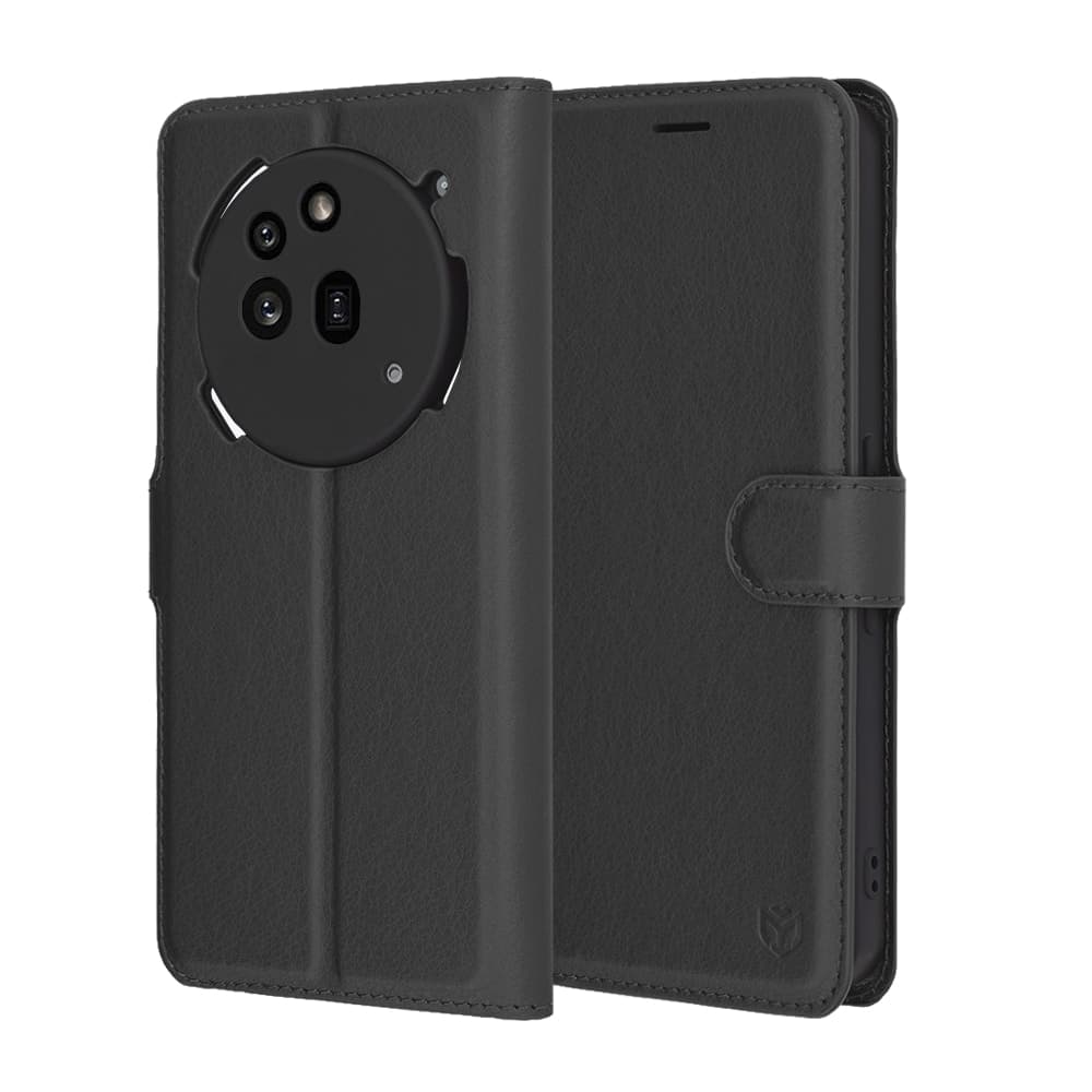Techsuit Leather Folio - θήκη για Nothing Phone (3a) Pro - Μαύρο