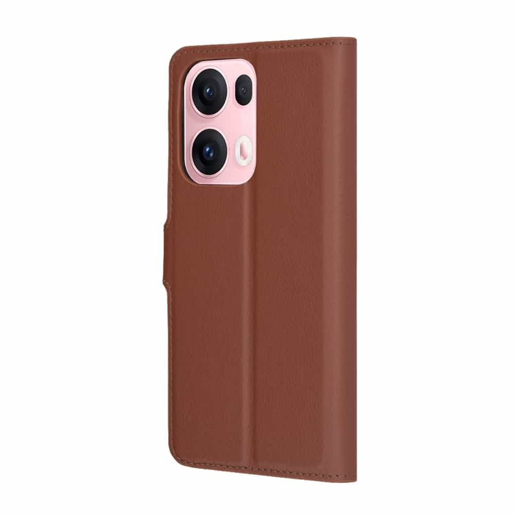 Techsuit Leather Folio - θήκη για Oppo Reno13 Pro - Καφέ 5
