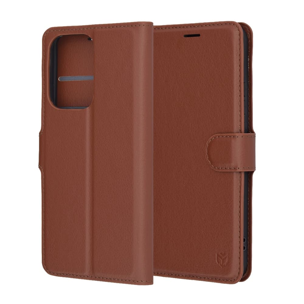 Techsuit Leather Folio - θήκη για Oppo Reno13 Pro - Καφέ 6
