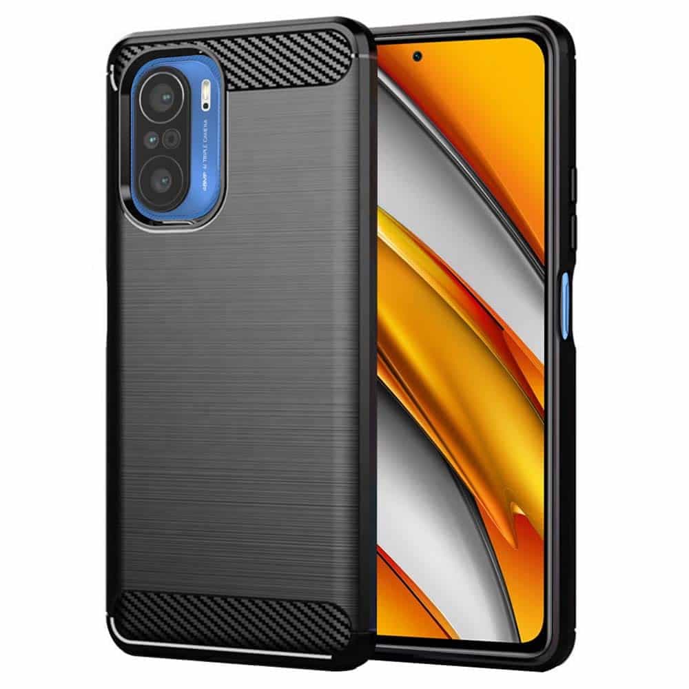Techsuit Carbon Silicone - θήκη για Xiaomi Mi 11i - Μαύρο