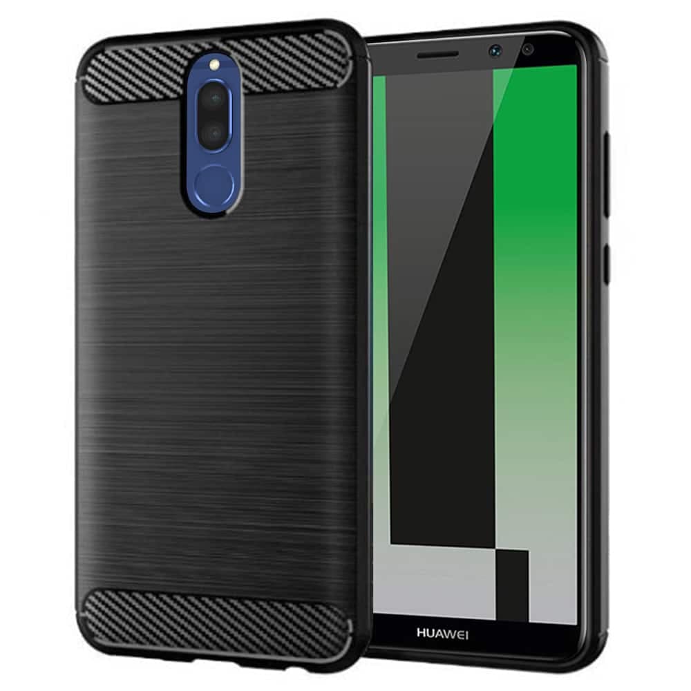 Techsuit Carbon Silicone - θήκη για Huawei Mate 10 Lite - Μαύρο