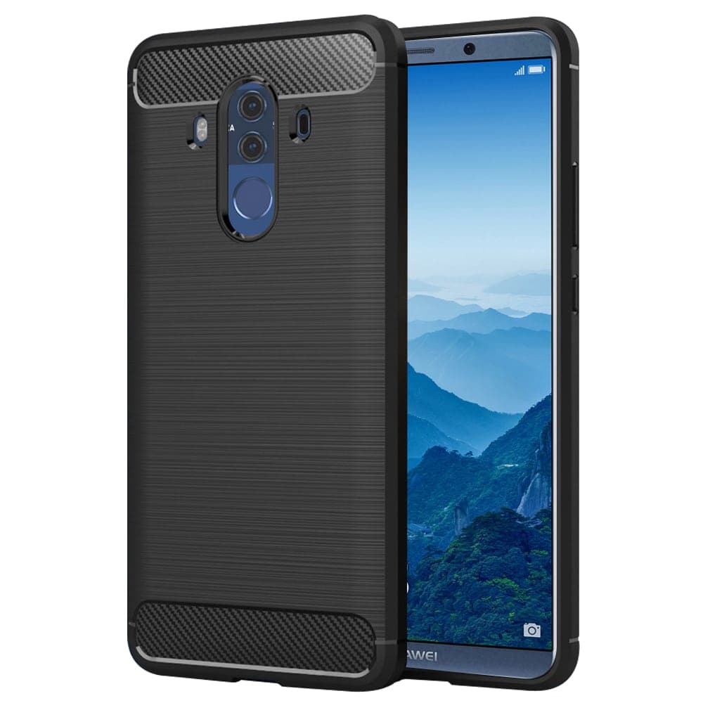 Techsuit Carbon Silicone - θήκη για Huawei Mate 10 Pro - Μαύρο