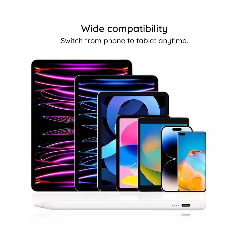 Techsuit stylus γραφίδας Universal, 130mAh, USB-C - Λευκό 6