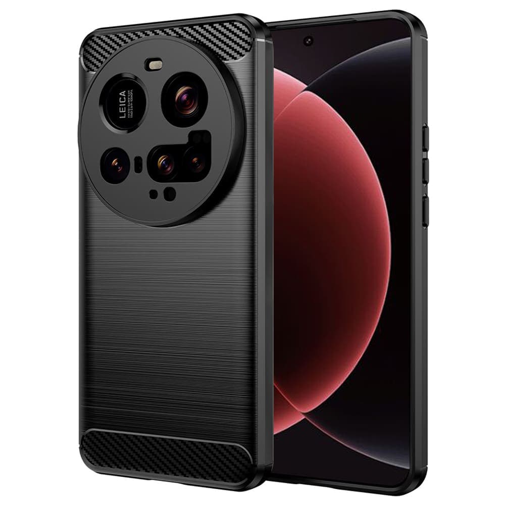 Techsuit Carbon Silicone - θήκη για Xiaomi 15 Ultra - Μαύρο
