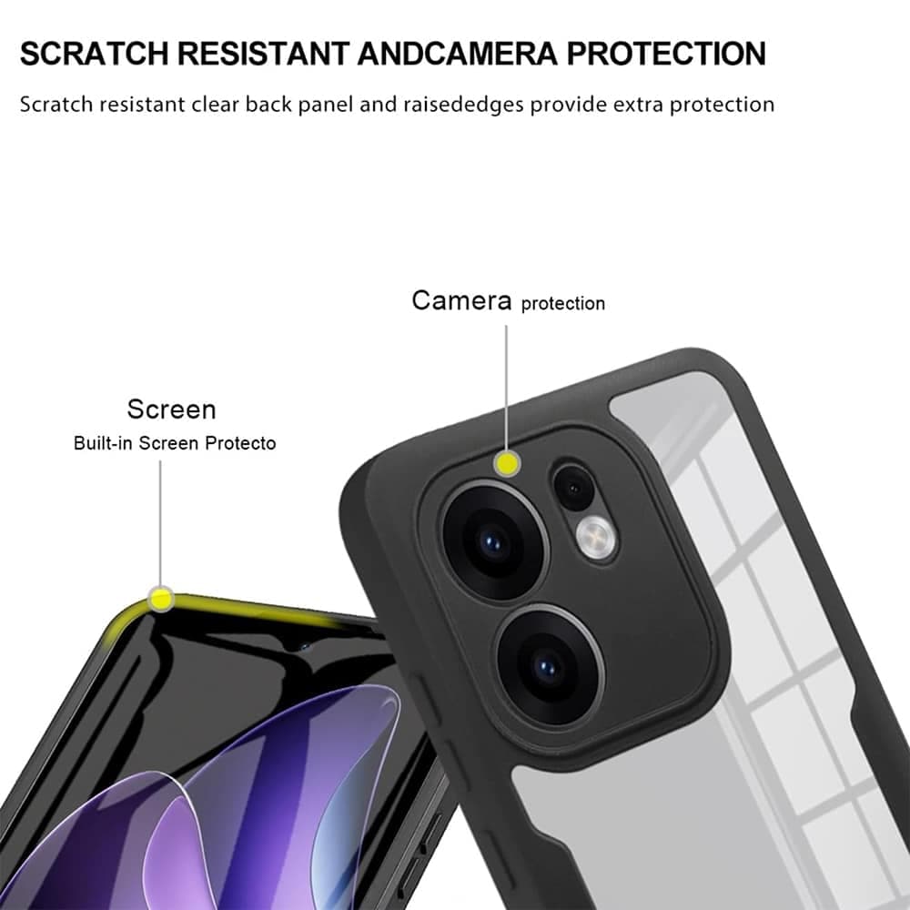 Techsuit ColorVerse 360 Series - θήκη για Oppo Reno13 F / 4G 5G FS - Διάφανο 4