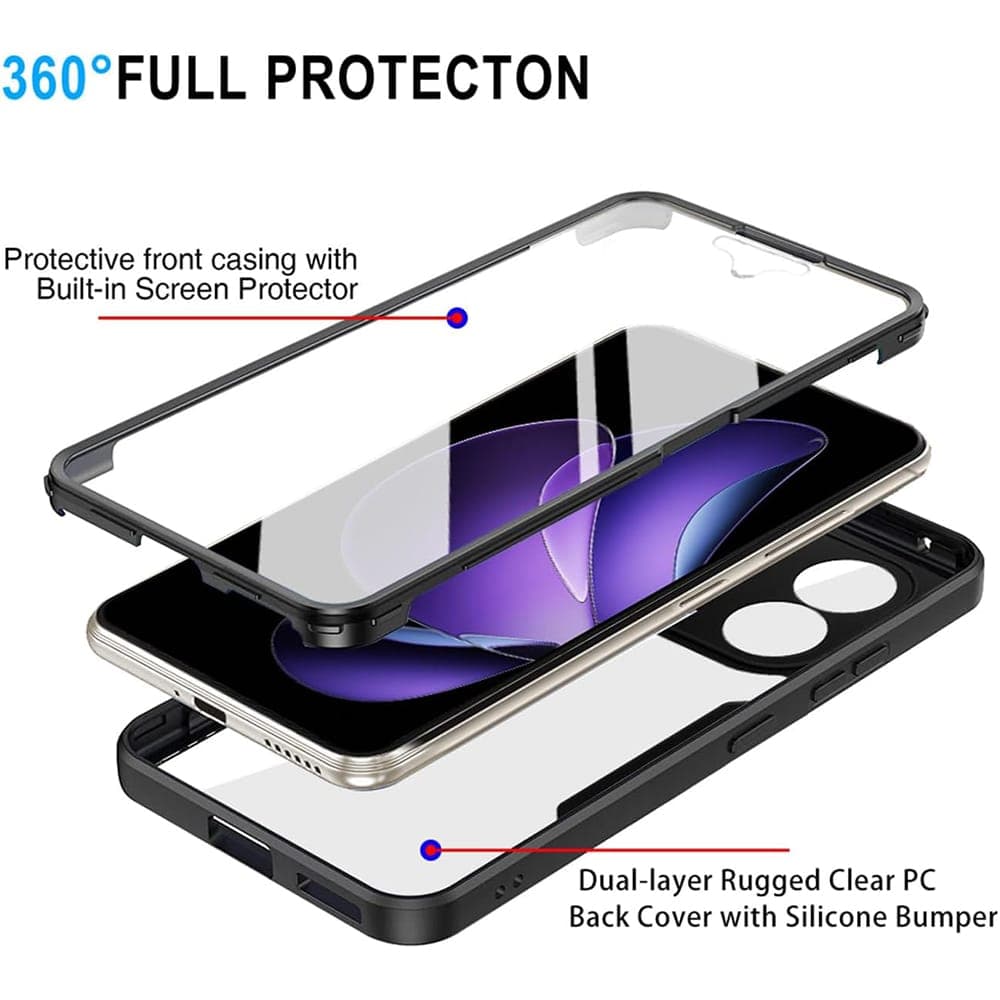 Techsuit ColorVerse 360 Series - θήκη για Oppo Reno13 F / 4G 5G FS - Διάφανο 2