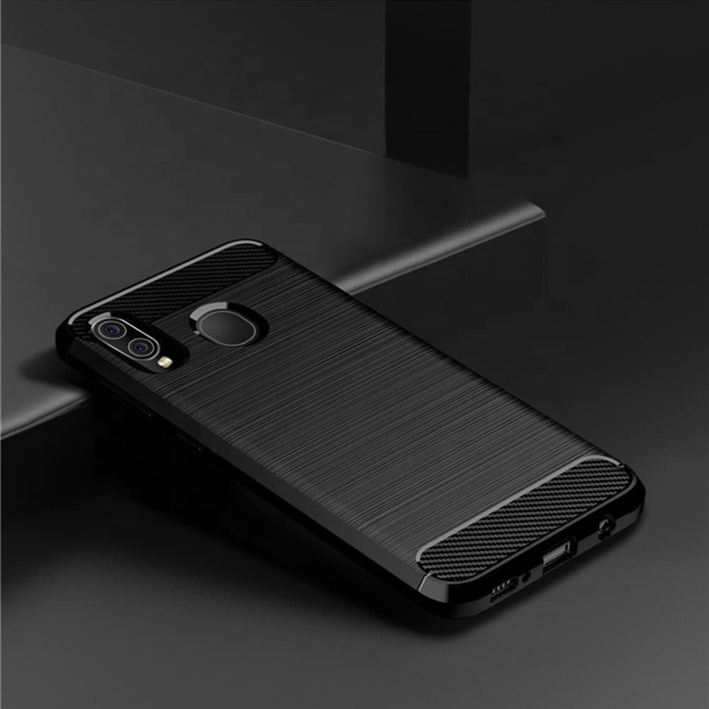 Techsuit Carbon Silicone - θήκη για Samsung Galaxy A10 - Μαύρο 3