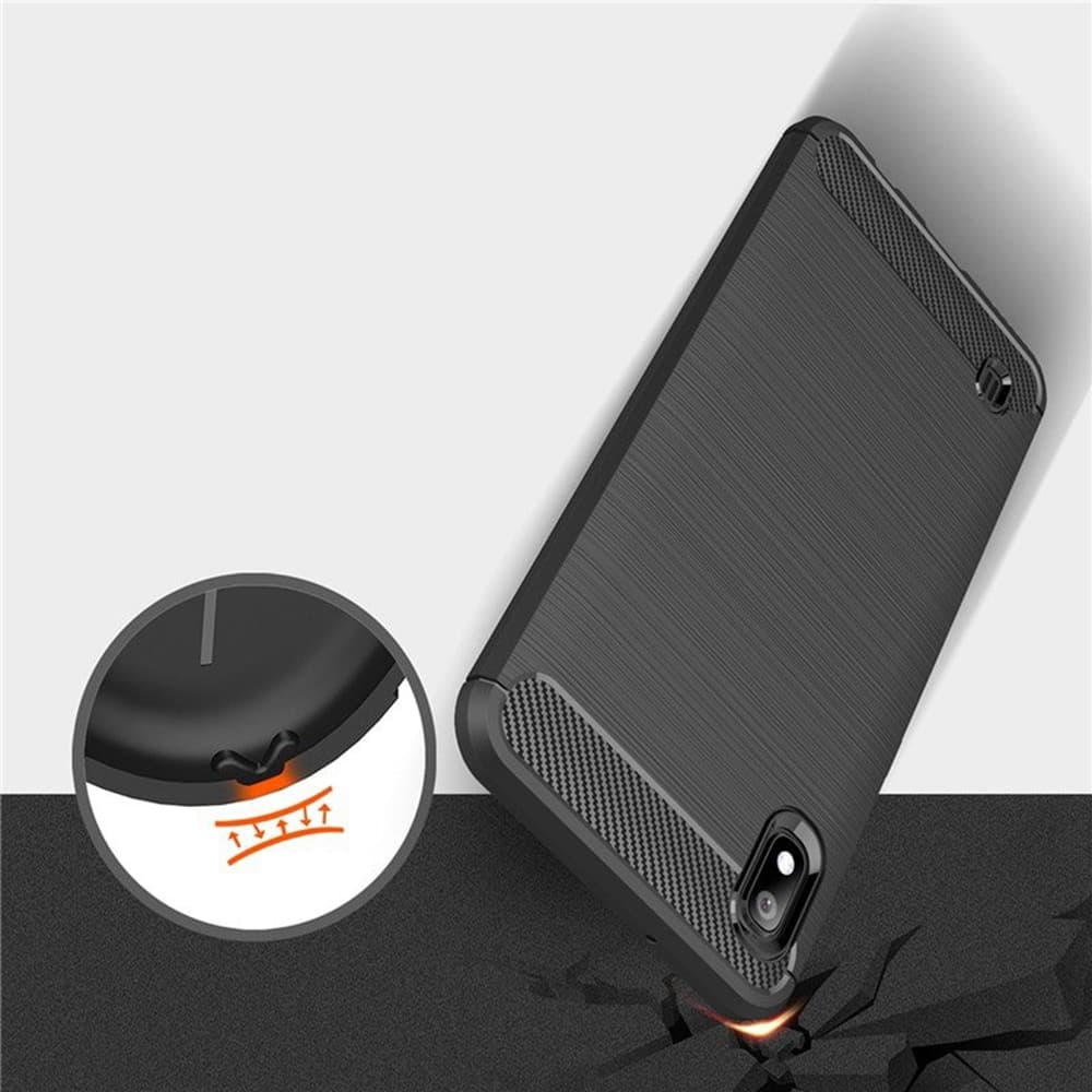 Techsuit Carbon Silicone - θήκη για Samsung Galaxy A10 - Μαύρο 6