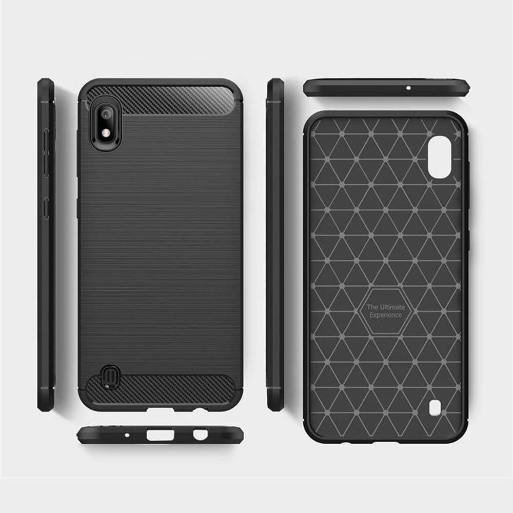 Techsuit Carbon Silicone - θήκη για Samsung Galaxy A10 - Μαύρο 2