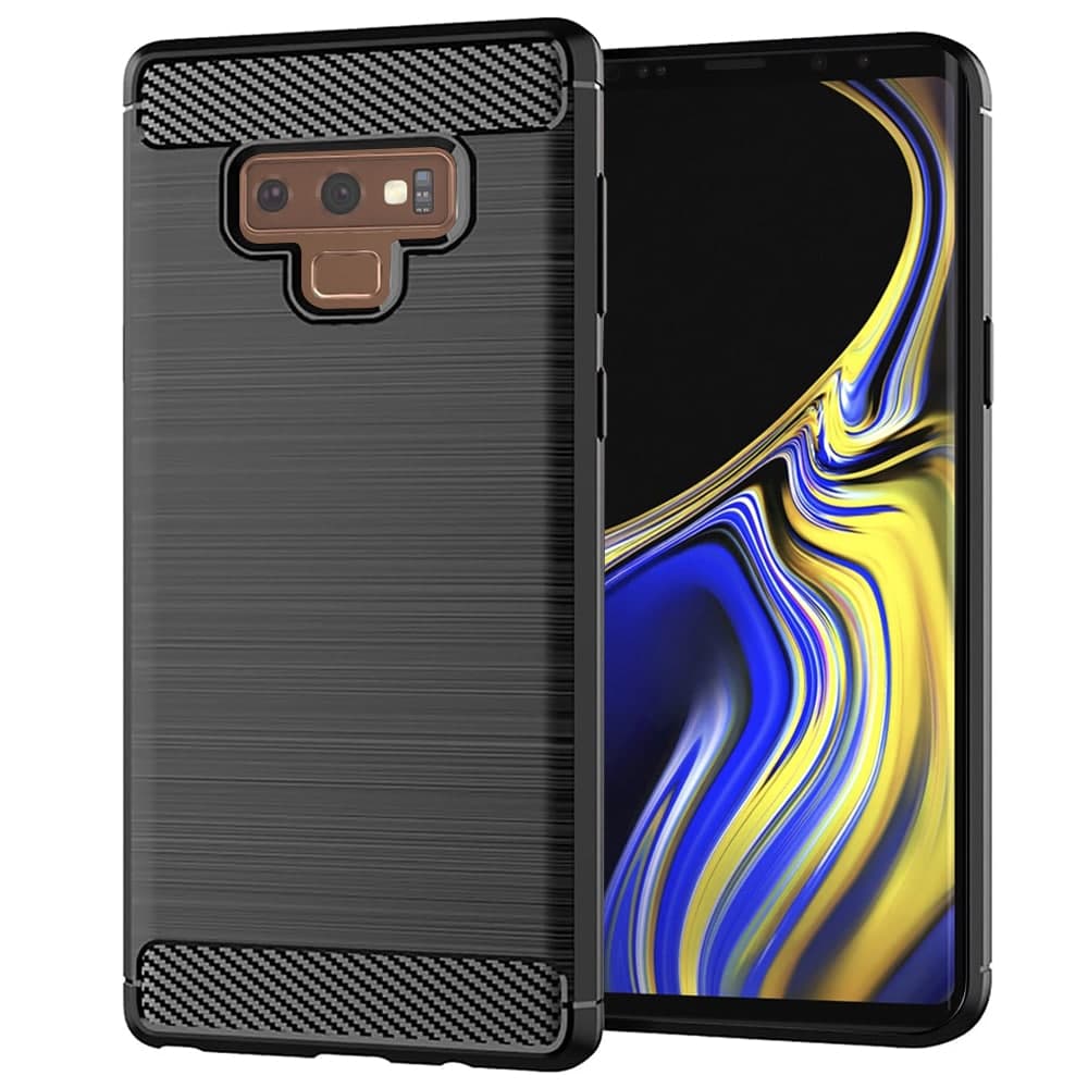 Techsuit Carbon Silicone - θήκη για Samsung Galaxy Note9 - Μαύρο