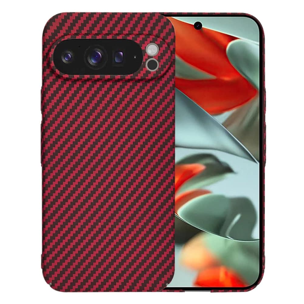 Techsuit Carbonite FiberShell - θήκη για Google Pixel 9 Pro XL - Κόκκινο