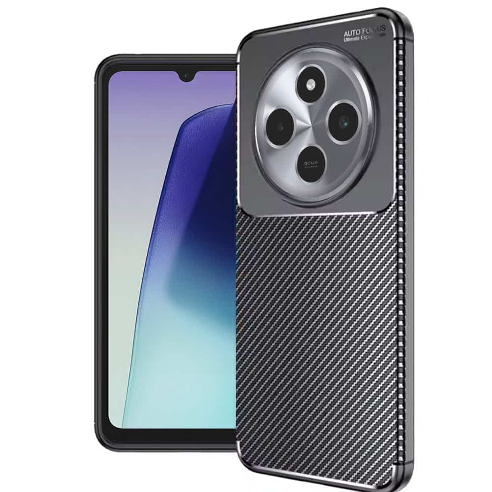 Techsuit CarbonFiber - θήκη για Xiaomi Redmi 14C / Poco C75 - Μαύρο