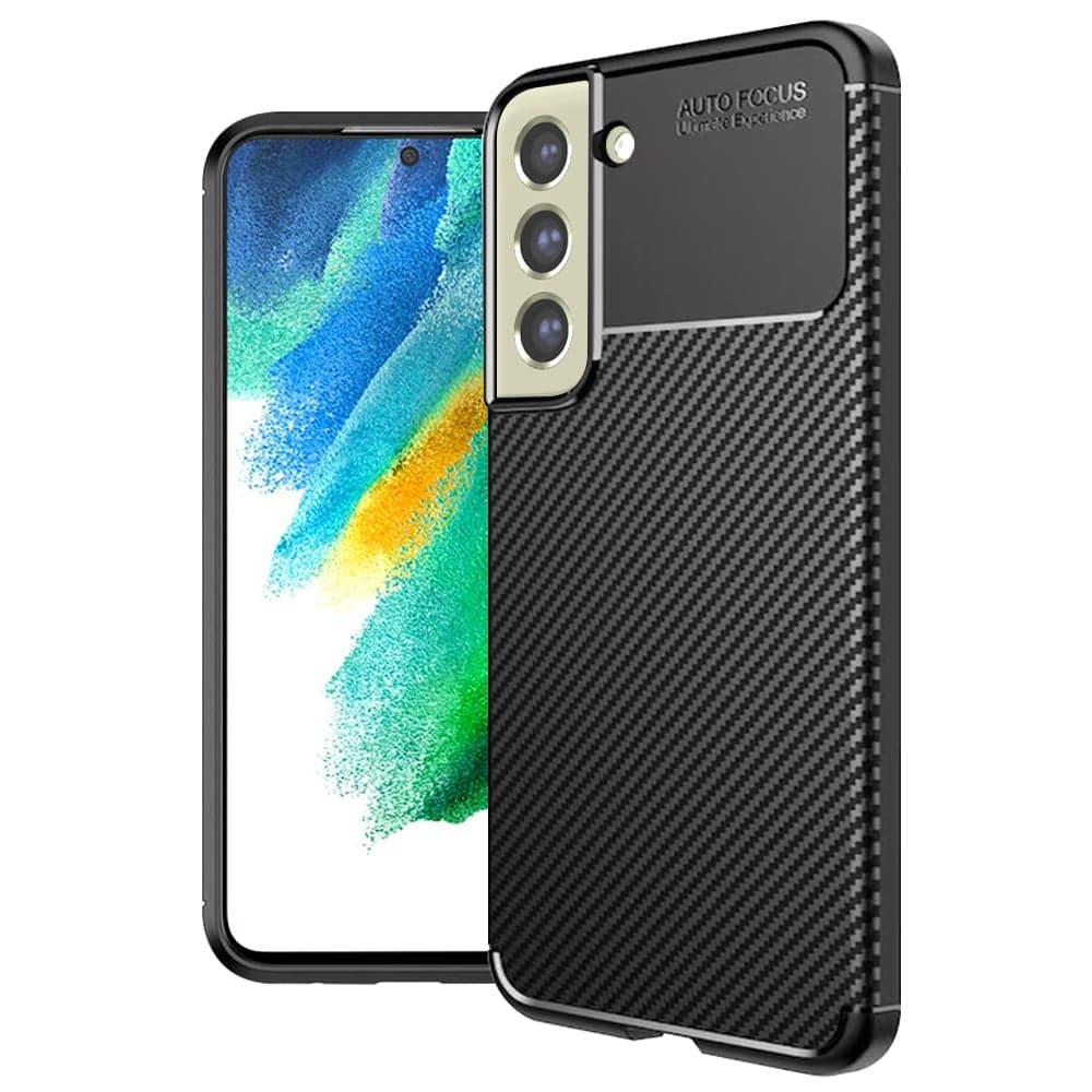 Techsuit CarbonFiber - θήκη για Samsung Galaxy S21 FE 5G - Μαύρο