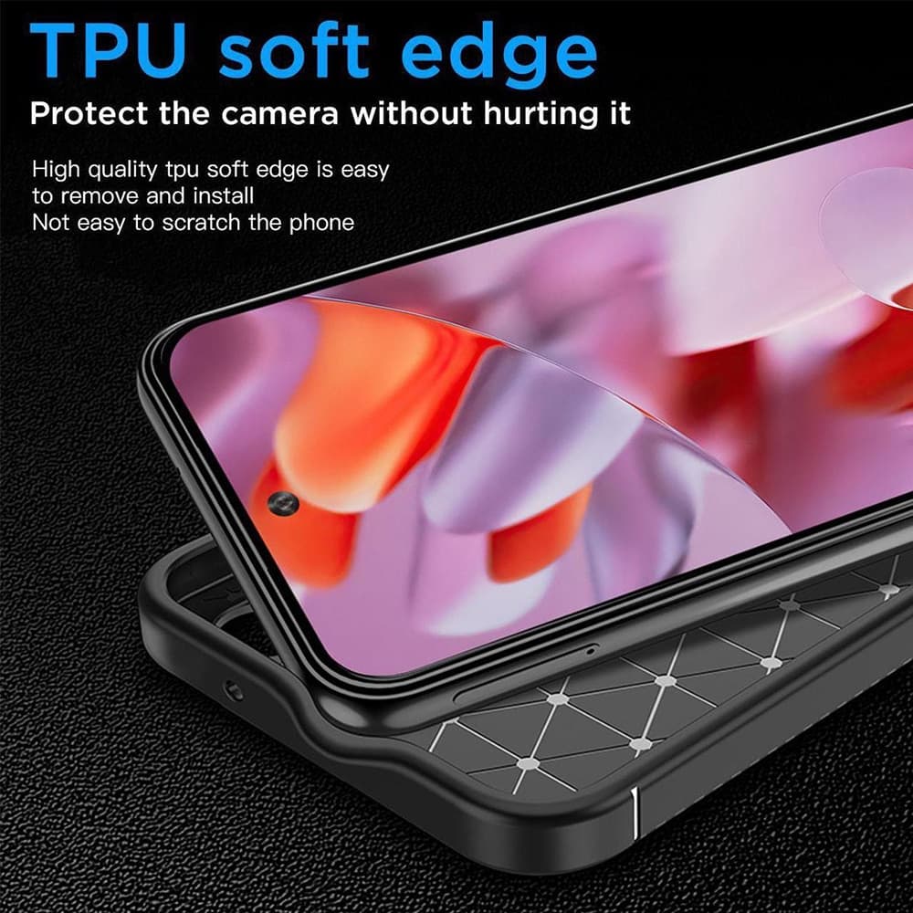 Techsuit CarbonFiber - θήκη για Google Pixel 9 Pro - Μαύρο 4