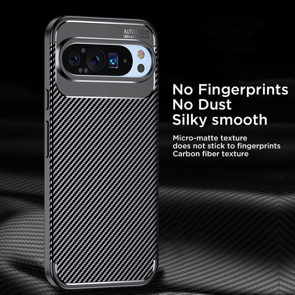 Techsuit CarbonFiber - θήκη για Google Pixel 9 Pro - Μαύρο 5