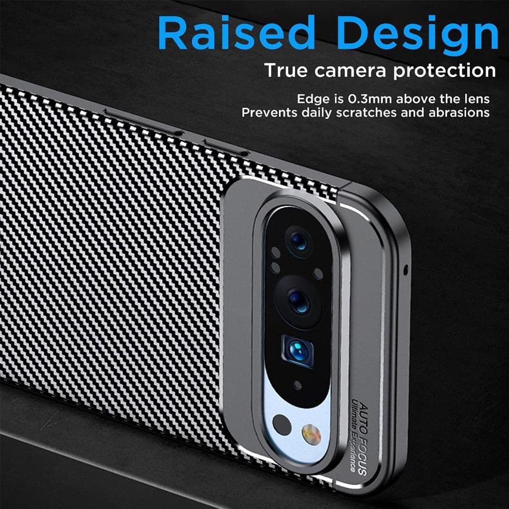 Techsuit CarbonFiber - θήκη για Google Pixel 9 Pro XL - Μαύρο 4