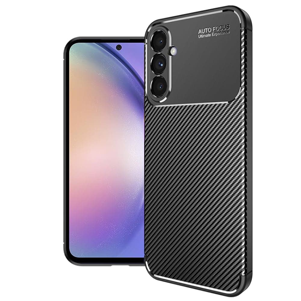 Techsuit CarbonFiber - θήκη για Samsung Galaxy A54 - Μαύρο