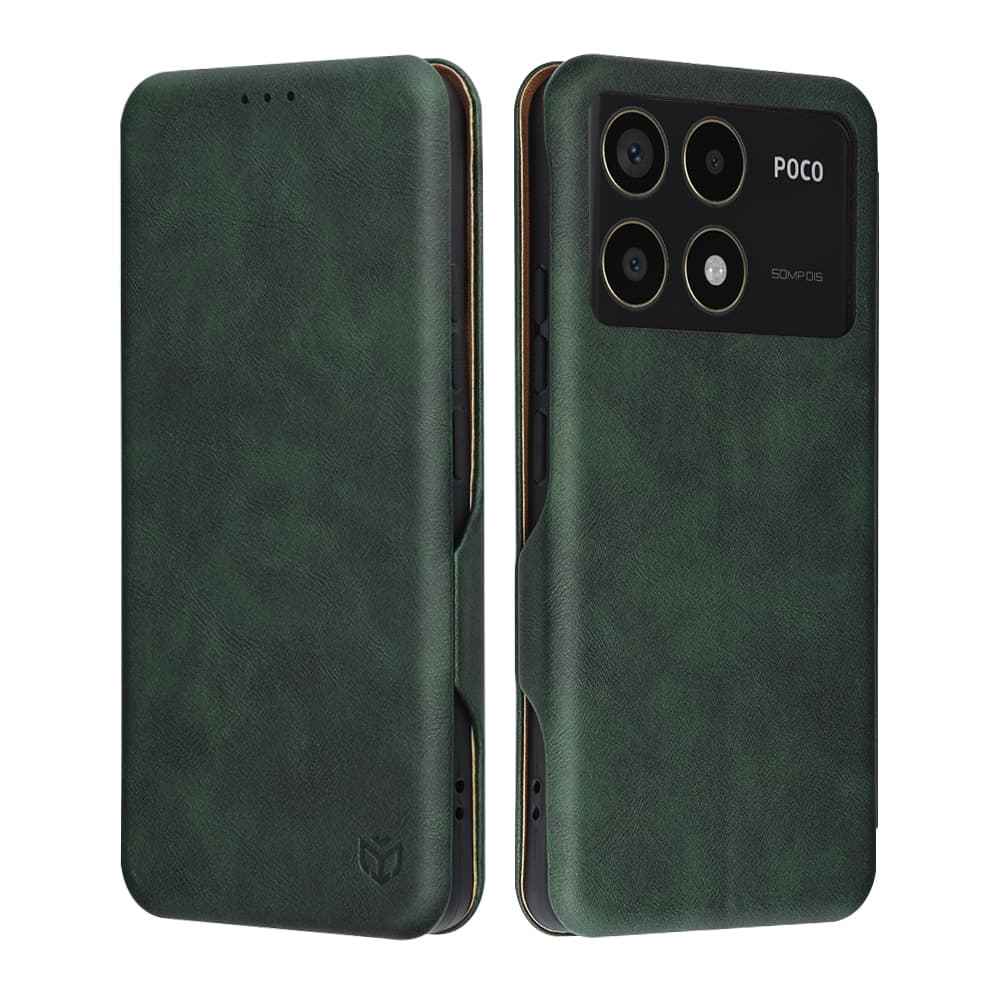 Techsuit Safe Wallet Plus - θήκη για Xiaomi Poco F6 Pro - Πράσινο