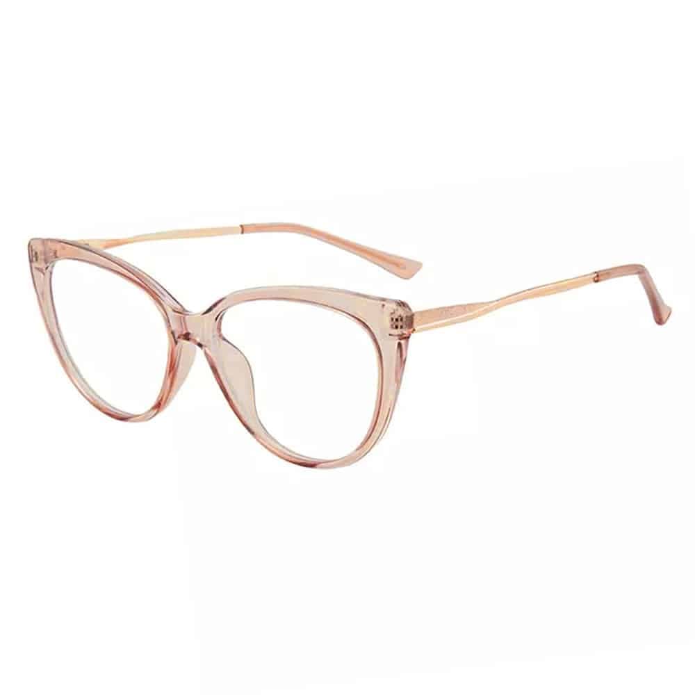 Techsuit - Γυαλιά Anti-Blue Light Reflex Metal (F5018-C6) - Cat Eye - Καφέ One Size