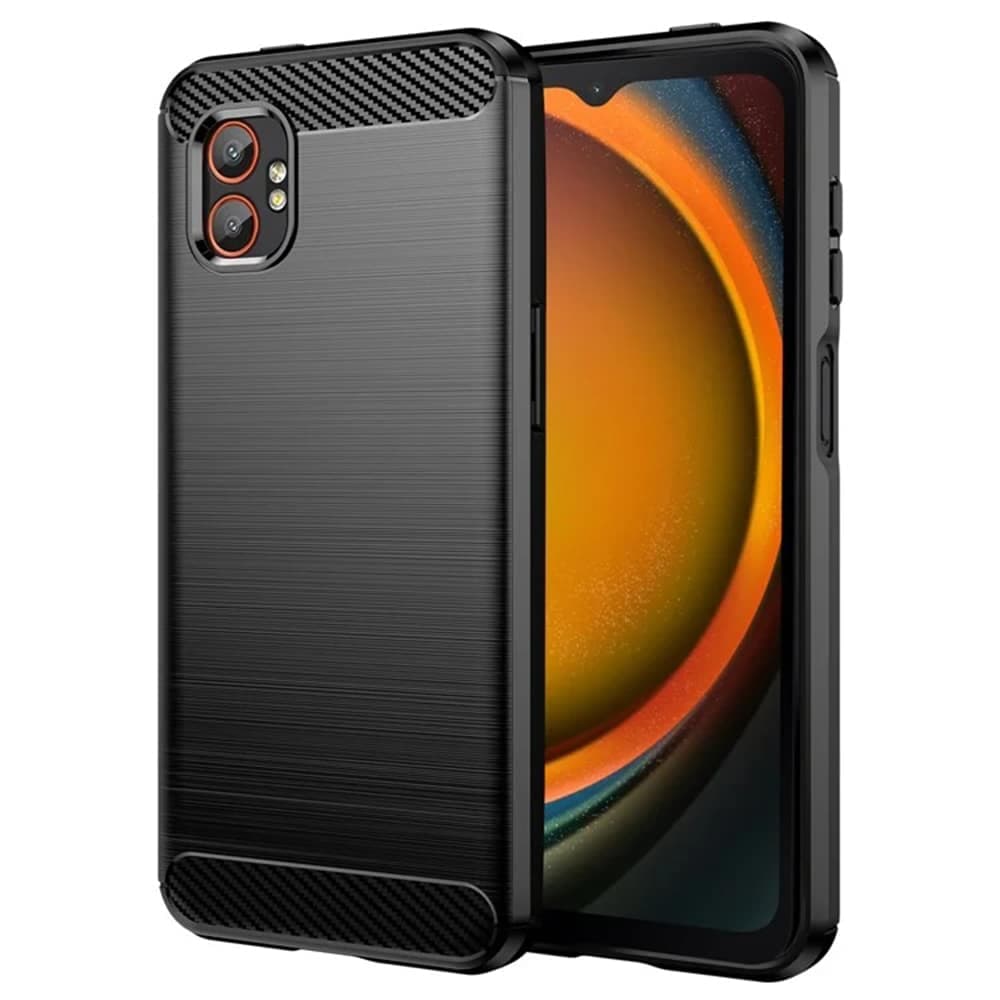 Techsuit Carbon Silicone - θήκη για Samsung Galaxy XCover7 Pro - Μαύρο