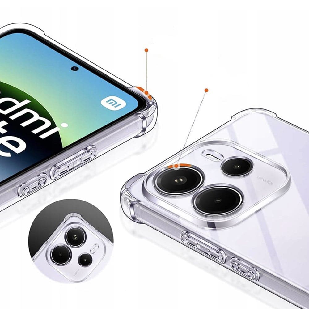 Techsuit Shockproof Clear Silicone - θήκη για Xiaomi Redmi Note 14 4G - Διάφανο 5