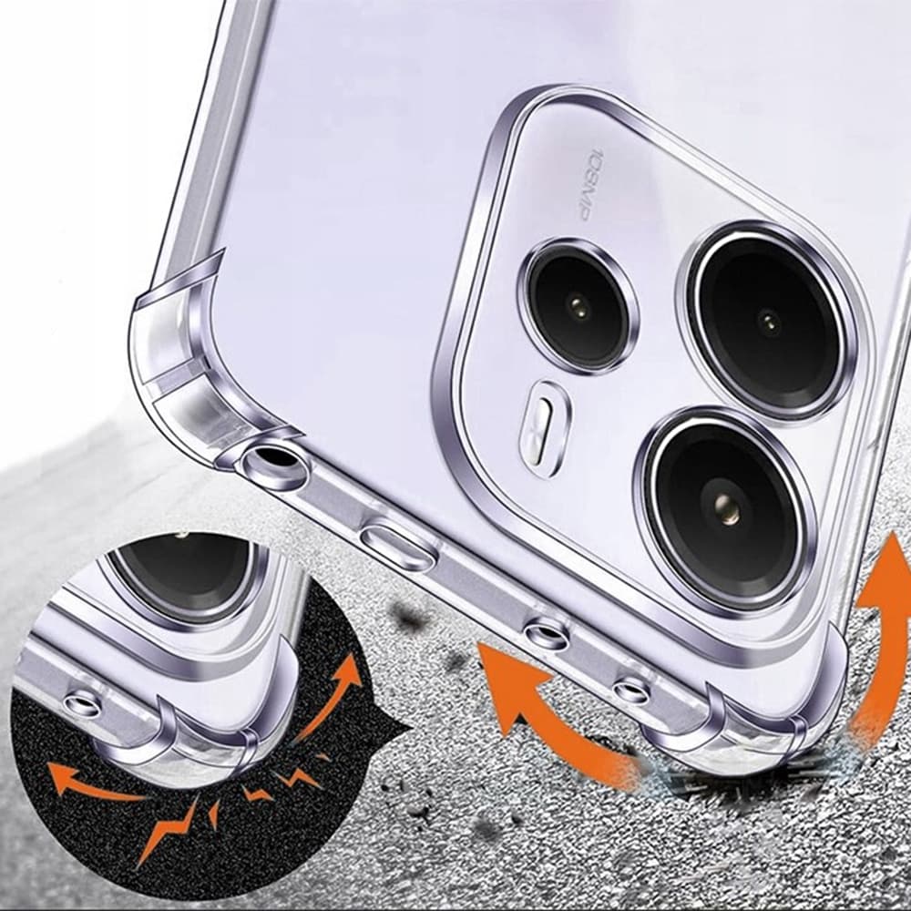 Techsuit Shockproof Clear Silicone - θήκη για Xiaomi Redmi Note 14 4G - Διάφανο 4