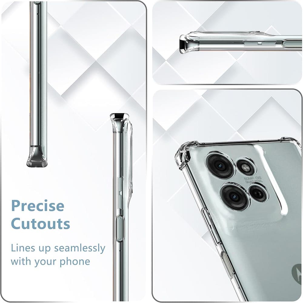 Techsuit Shockproof Clear Silicone - θήκη για Motorola Moto G75 - Διάφανο 3
