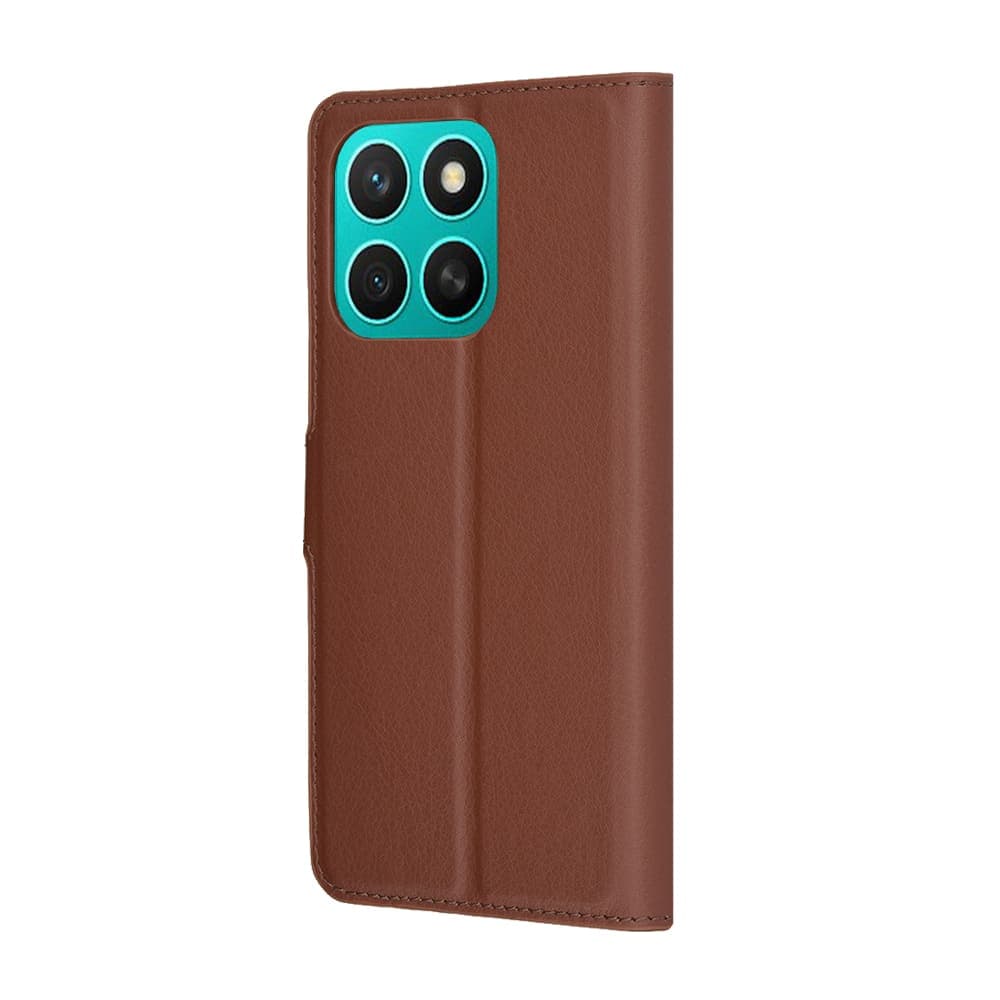 Techsuit Leather Folio - θήκη για Honor X8c - Καφέ 5