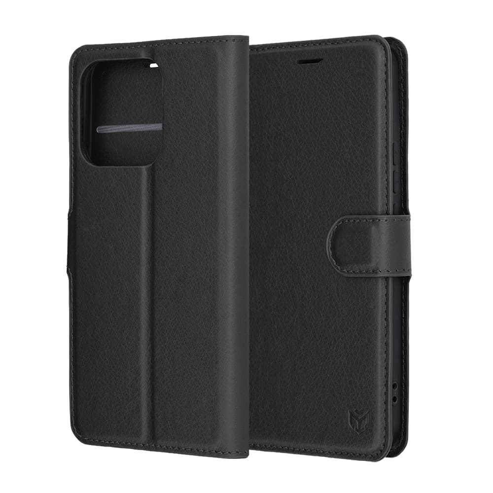 Techsuit Leather Folio - θήκη για Honor X8c - Μαύρο 6