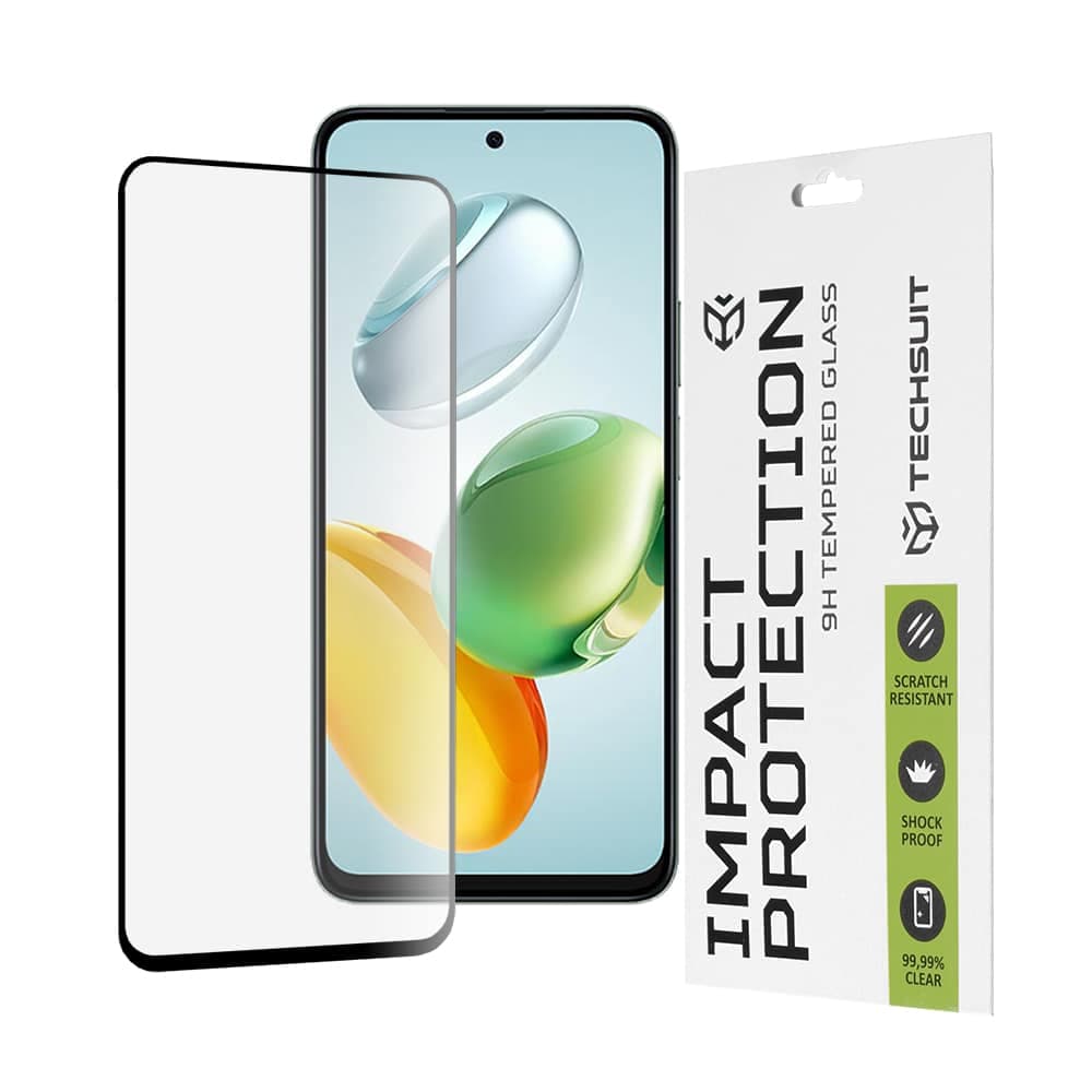 Techsuit - 111D Full Cover / Full Glue Glass - Honor 200 Smart / X7c - Μαύρο