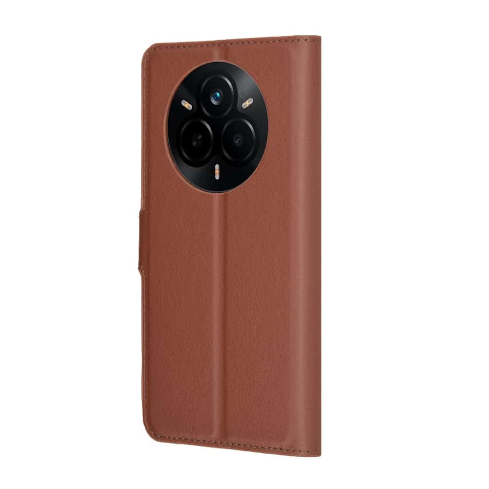 Techsuit Leather Folio - θήκη για Realme 14 Pro - Καφέ 5