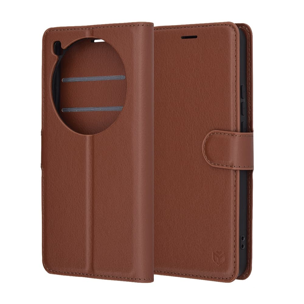 Techsuit Leather Folio - θήκη για Xiaomi 15 Ultra - Καφέ 6