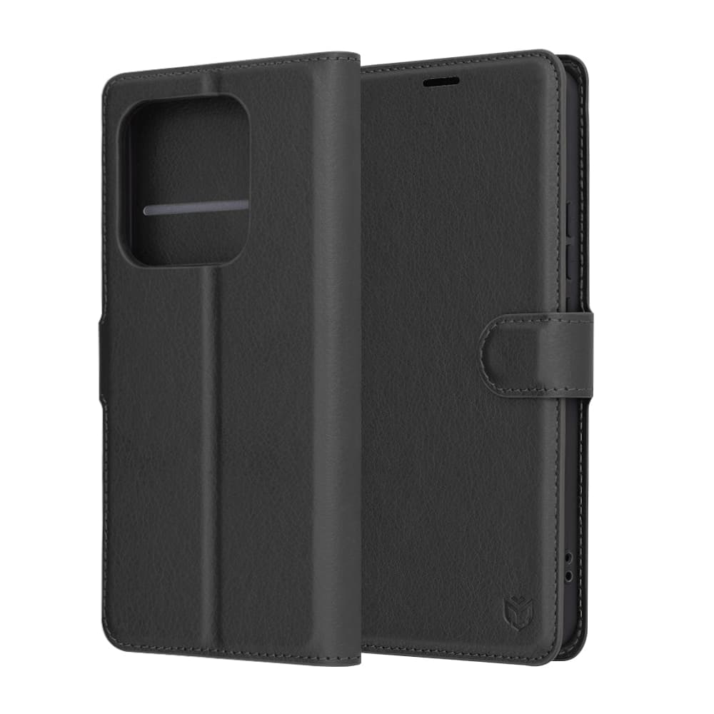 Techsuit Leather Folio - θήκη για Xiaomi Redmi Note 14 5G - Μαύρο 6
