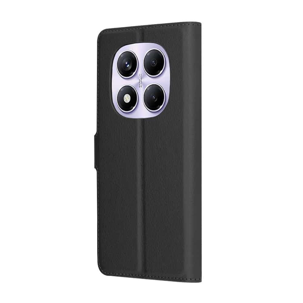 Techsuit Leather Folio - θήκη για Xiaomi Redmi Note 14 Pro 4G - Μαύρο 5
