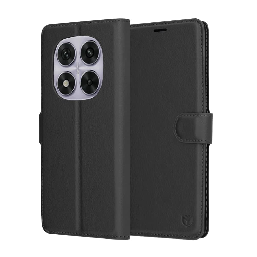 Techsuit Leather Folio - θήκη για Xiaomi Redmi Note 14 Pro 5G - Μαύρο