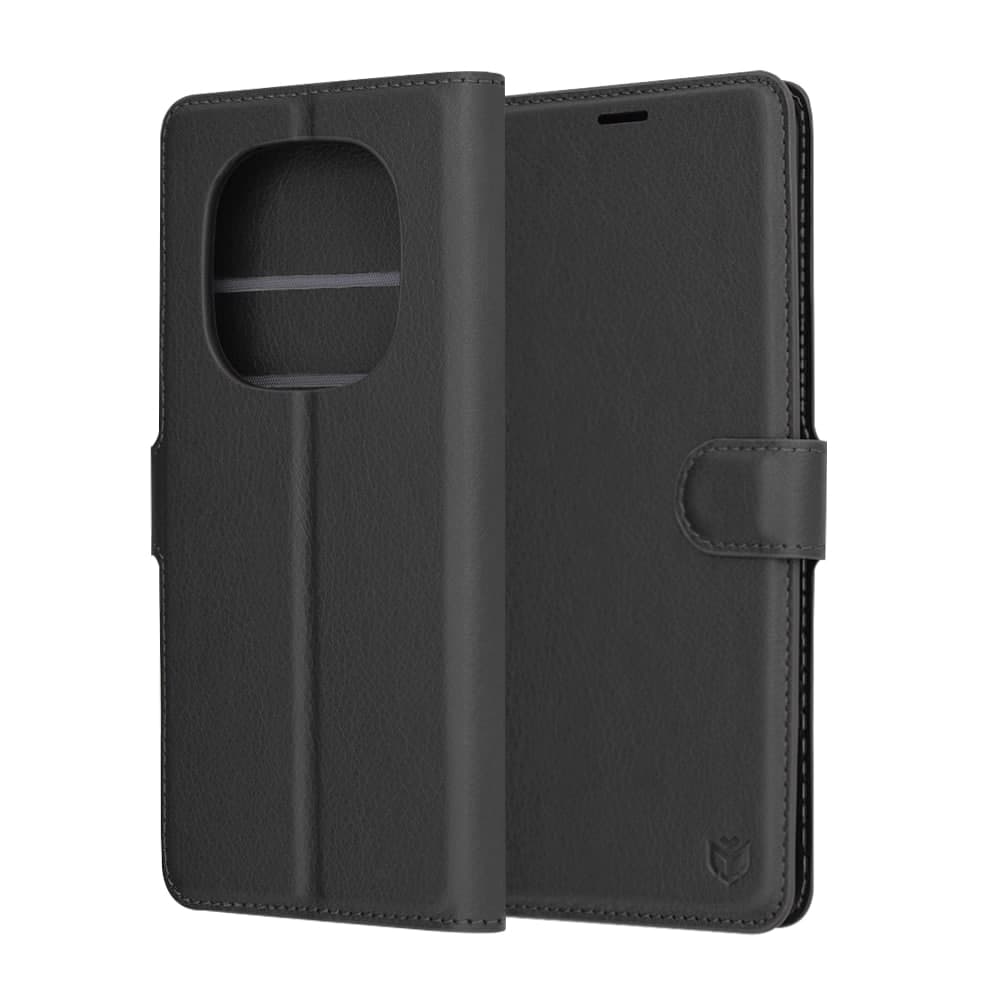 Techsuit Leather Folio - θήκη για Xiaomi Redmi Note 14 Pro 5G - Μαύρο 6