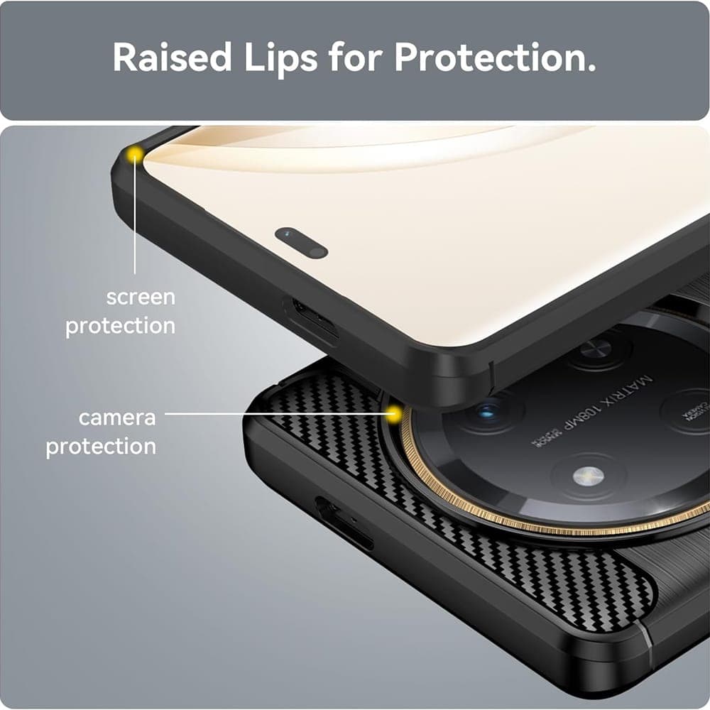 Techsuit Carbon Silicone - θήκη για Honor Magic7 Lite - Μπλε 2