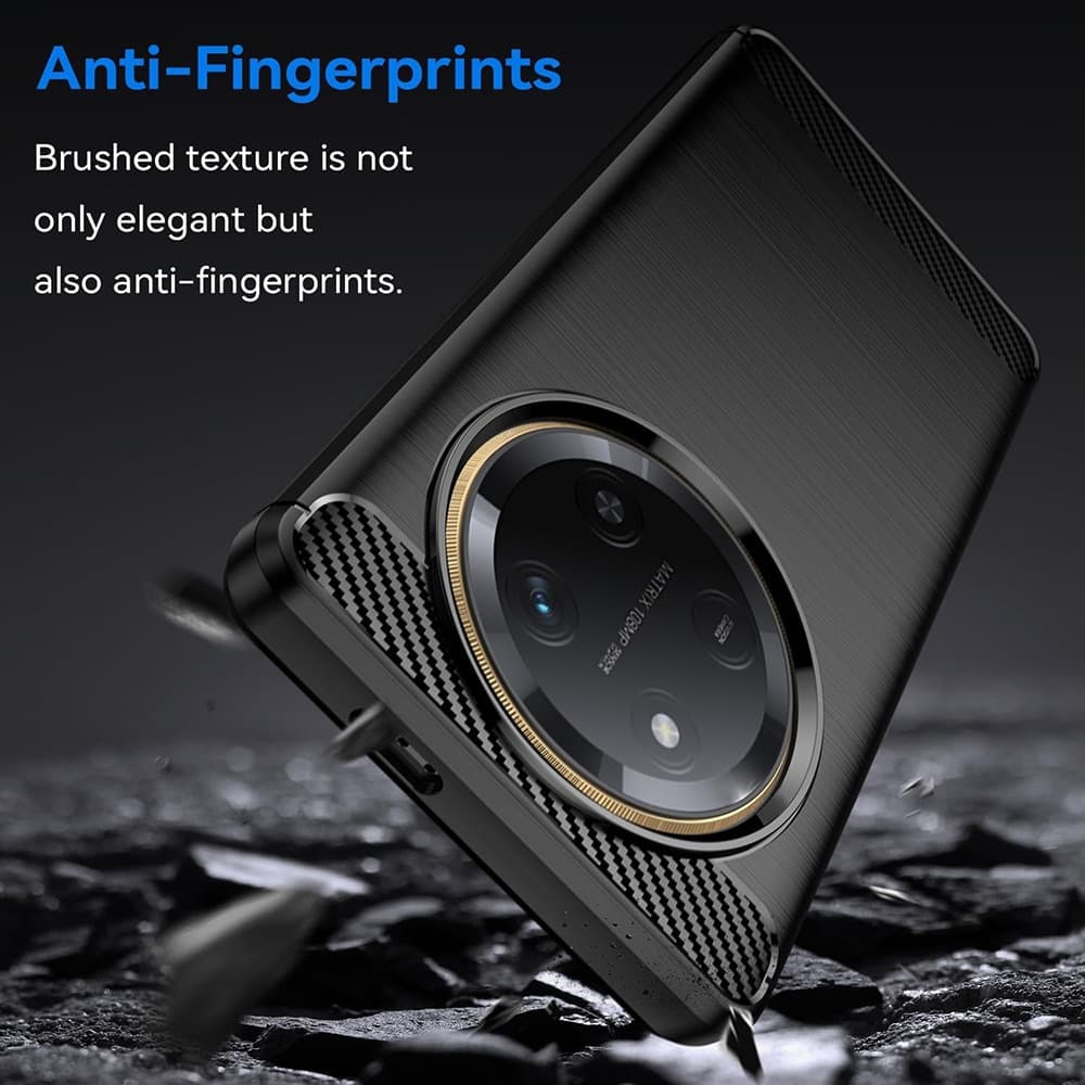 Techsuit Carbon Silicone - θήκη για Honor Magic7 Lite - Μπλε 3